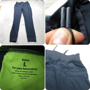 Birddogs Joggers Men Large Blue Pants Activewear Training Workout Flex Gym 28x30